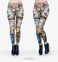 Fire flame Printing Leggings Punk Women Legging Stretchy Trousers Casual Pants Womens Leggings