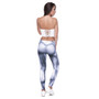 Women Legging Gray Lines Printing Leggings Fashion High Waist Woman Slim Pants