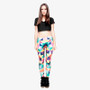 Triangles Color Printing Womens Legging Stretchy Trousers Casual Pants