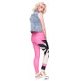 Women Legging Pink Sunset Printing Leggings Slim High Waist Woman Pants