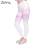 Women Legging Pinkfloor Printing Leggings Fashion Elegant High Waist Woman Pants