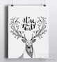 Deer Sketch Canvas Art Print Painting Poster, Wall Pictures for Home Decoration, Home Decor S003