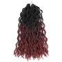 ombre curly crochet hair synthetic braiding hair extensions goddess faux locs 12 inches and 20inches soft dreads dreadlocks hair