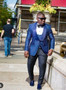 New Arrival One Button Groomsmen Peak Lapel Groom Tuxedos Men Suits Wedding/Prom Best Man Blazer ( Jacket+Pants+Vest+Tie)A94