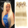 Black Pearl 613 Honey Blonde Bundles brazilian Straight Hair Weave 100% Remy Human Hair  Extensions 613 Bundles