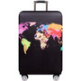 HMUNII World Map Design Luggage Protective Cover Travel Suitcase Cover Elastic Dust Cases For 18 to 32 Inches Travel Accessories