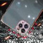 Rhinestone Sparkling Electroplated Phone Cases For IPhone 12 Camera Lens Protector