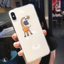 Cute Cartoon Animal Giraffe Clear Phone Case iPhone Funny Couple Phone Cover