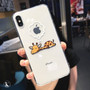 Cute Cartoon Animal Giraffe Clear Phone Case iPhone Funny Couple Phone Cover
