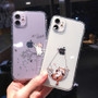 Cute Cartoon Animal Cat Clear Phone Case For iPhone