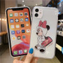 Mickey Minnie Phone Case Cute Cartoon Transparent Phone case for iPhone 12 max