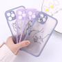 Transparent Abstract Protective Case Geometric Line Body Phone Case For iPhone