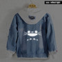 Spring Miyazaki Hayao Totoro hoodie Anime Jeans Coat