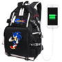 Game Sonic The Hedgeho School Laptop Travel Shoulder Backpack