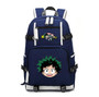 Anime My Hero Academia zuku Midoriya Canvas Backpack