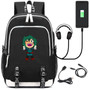 My Hero Academia USB Charging school canvas Backpack