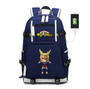 Anime My Hero Academia Laptop External USB Charge Backpack