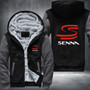 America Size SENNA Printing Pattern Thicken Fleece Zipper Hoodies