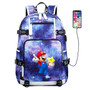Super Mario fashion usb charging canvas Laptop Backpack