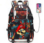 Super Mario fashion usb charging canvas Laptop Backpack