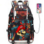 Super Mario fashion usb charging canvas Laptop Backpack