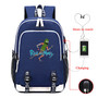 Rick and morty kid's USB charging Canvas School Backpack