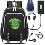 Rick and morty kid's USB charging Canvas School Backpack