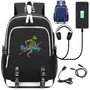 Rick and morty kid's USB charging Canvas School Backpack