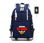 Brawl Stars printing USB Charger backpack