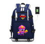 Brawl Stars printing USB Charger backpack