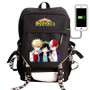 My Hero Academia Laptop USB Charging Waterproof Backpack