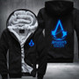 Assassin's Creed Unity Printing Pattern Thicken Fleece Zipper Black Hoodies Jacket
