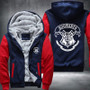 Hogwarts Printing Pattern Thicken Fleece Zipper Red Hoodies Jacket