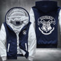 HOGWARTS Printing Pattern Thicken Fleece Zipper Blue Hoodies Jacket