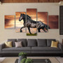 Black stallion Horse Wall  Art