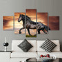 Black stallion Horse Wall  Art