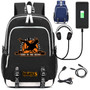 Haikyuu!! Karasuno Koukou USB charging mochila Hinata Shoyo Backpack