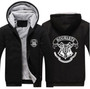 Men Hoodies Print potter Sunglass Winter Zipper Fleece Coat