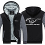 Ford Mustang Print Winter Zipper Hoodies Coat