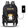 Neko Atsume Cat Backyard Anime USB Port Backpack