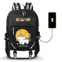 Neko Atsume Cat Backyard Anime USB Port Backpack