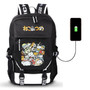 Neko Atsume Cat Backyard Anime USB Port Backpack