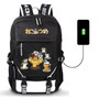 Neko Atsume Cat Backyard Anime USB Port Backpack