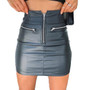 PU Leather Zipper Skirt High Waist Pencil Evening Party Club Wear Bodycon Short Mini Skirt