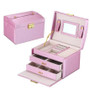 Jewelry Organizer Large Jewelry Box  Makeup Storage Makeup Organizer Leather Beauty Travel Box