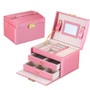 Jewelry Organizer Large Jewelry Box  Makeup Storage Makeup Organizer Leather Beauty Travel Box