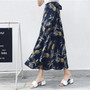 25 Colors  Bohemian High Waist Floral Print Summer Skirts Womens Boho Asymmetrical Chiffon Skirt Maxi Long Skirts