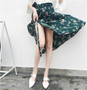 25 Colors  Bohemian High Waist Floral Print Summer Skirts Womens Boho Asymmetrical Chiffon Skirt Maxi Long Skirts