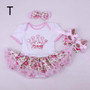 Christmas Baby Girl Infant 3pcs Clothing Sets Suit Princess Tutu Romper Dress/Jumpsuit Xmas Bebe Party Birthday Costumes Vestido