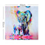 Abstract Elephant Oil Painting On Canvas